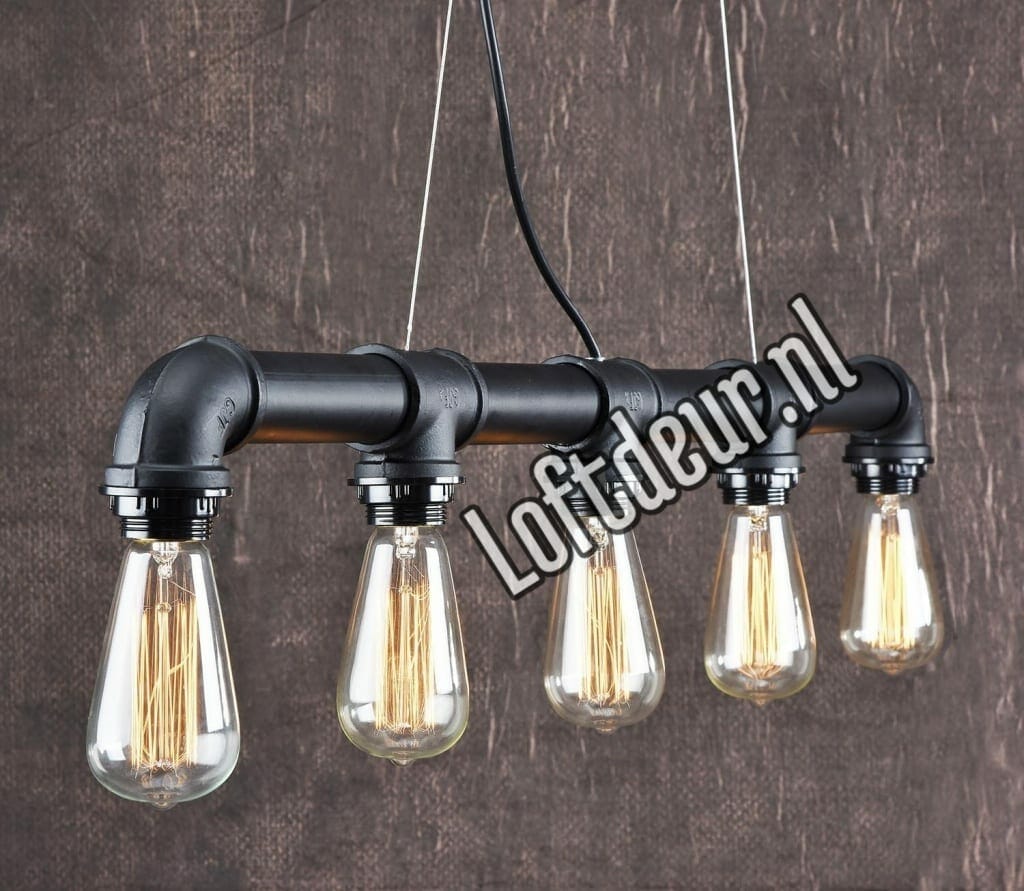 Steigerbuis lamp Prachtige industriële lamp van Loftdeur!